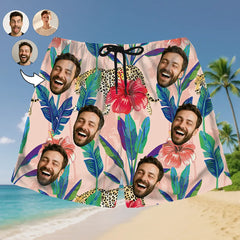 Personalized Tropical Shorts – Wear Your Face Proudly