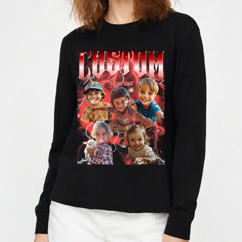 Custom Vintage Rap Tee – Personalized 90s Bootleg Style Shirt