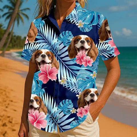 Camisa hawaiana con cara personalizada: un divertido atuendo vacacional personalizado 