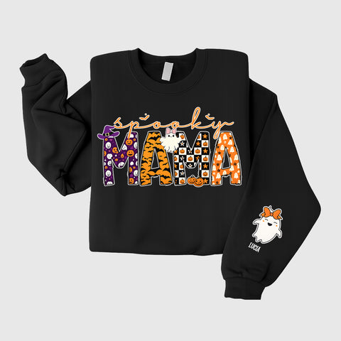 Personalized Halloween Sweatshirt Gifts for Mom – Customized with Kids and Cute Characters