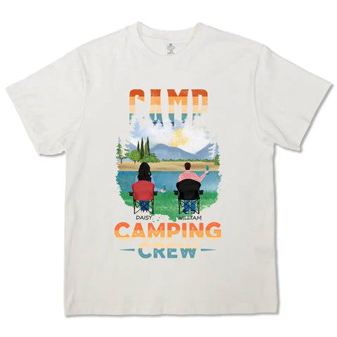 Camping Crew - Camisetas de algodón personalizadas, sudaderas, sudaderas con capucha, regalos para los amantes del camping 