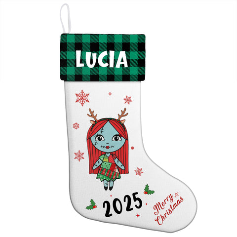 Personalized Christmas Stockings with Cartoon Characters - Gifts with Custom Names for Kids