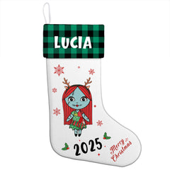 Personalized Christmas Stockings with Cartoon Characters - Gifts with Custom Names for Kids