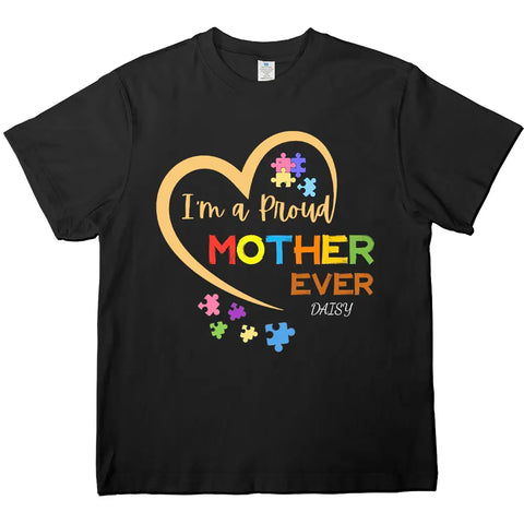 Je suis une mère fière et j'aime mon cœur - T-shirts, sweats à capuche et sweatshirts personnalisés 