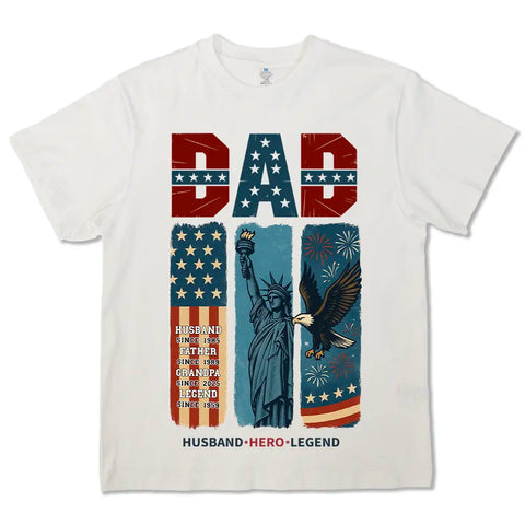 Regalo del Día de la Independencia de un Padre Legendario - Celebra a Papá - Camiseta, Sudadera y Sudadera con Capucha Personalizadas 