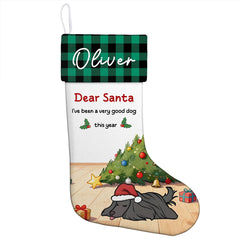 Personalized Dog Christmas Stocking – Dear Santa Gift for Pet Lovers