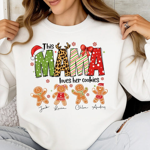  Personalized “This Mama Loves Her Cookies” Christmas Shirt -02