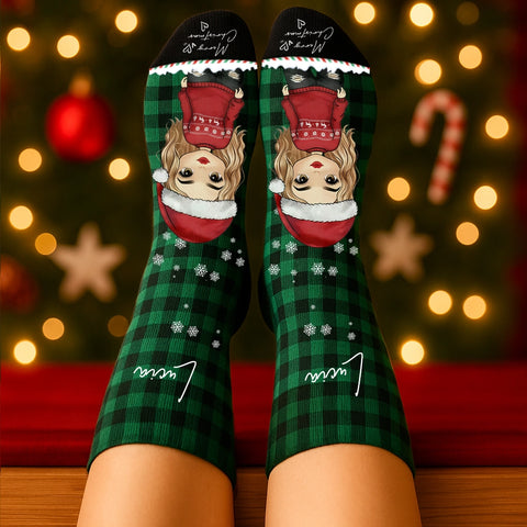 Personalized Custom Christmas Stocking - Gift For Family, Christmas Gift