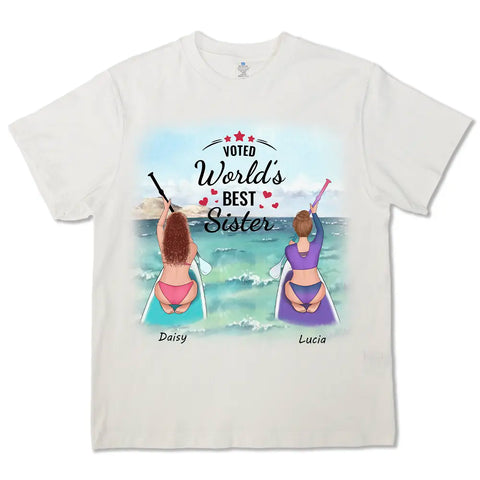 Meilleure sœur, t-shirt personnalisé en coton premium, sweats à capuche et sweat-shirts - Cadeaux pour amis