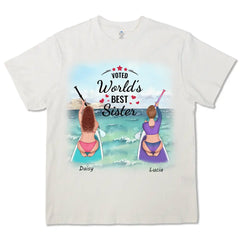 Mejor Hermana, Camiseta Personalizada de Algodón Premium, Sudaderas con Capucha - Regalos para Amigas