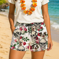 Pantalones cortos hawaianos con foto de mascota personalizada: ropa de playa personalizada para amantes de las mascotas