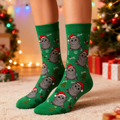 Custom Christmas cat stockings - choose a cute cat