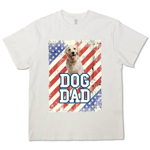 Foto personalizada: "El hogar está donde esté mi perro papá". Camisetas, sudaderas y sudaderas personalizadas para perros. Regalo para papá, abuelo. Día del padre. Regalo para papá, dueños de mascotas y amantes de las mascotas. 