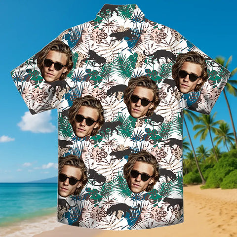 Camisa hawaiana personalizada con tu cara: un atuendo veraniego divertidísimo 