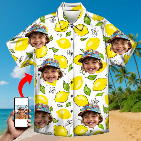 Camisa hawaiana personalizada con tu foto: regalo vacacional personalizado 