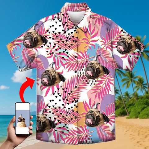Summer Statement Shirt – Custom Tropical Print with Your Face