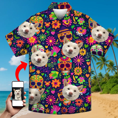 Camisa hawaiana con cara personalizada: ¡personalizada para el verano! 