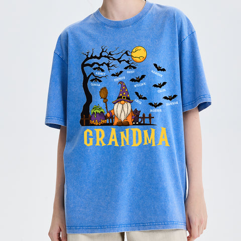 Custom Personalized Family Matching Halloween Shirts – Old Wizard & Children