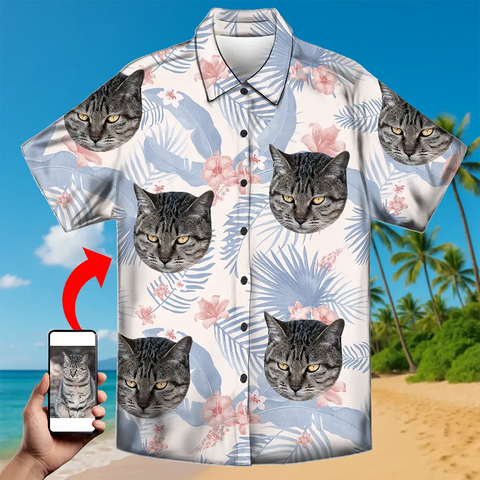 Camisa hawaiana personalizada con tu foto: un regalo divertido para las vacaciones 