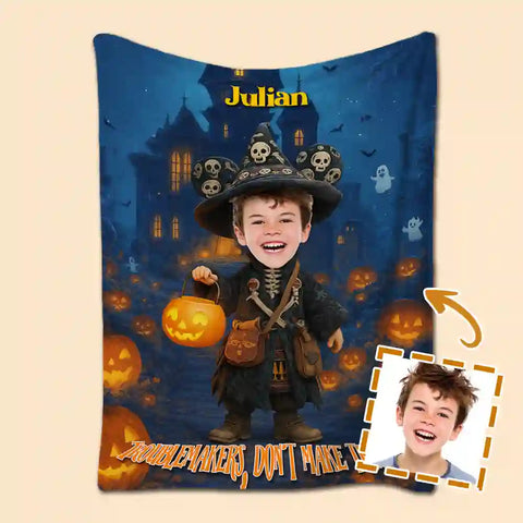 Custom Kids Castle Photo Blanket – Personalized With Your Child’s Portrait
