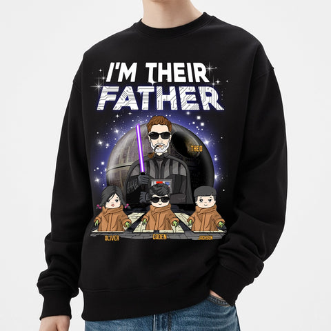 Camiseta personalizada "El mejor papá de la galaxia": regalo personalizado para el Día del Padre de los niños