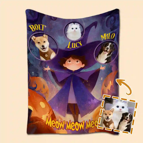 Personalized Pet Photo Blanket – Add Your Dog or Cat’s Portrait