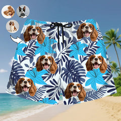 Shorts playeros con caras divertidas: tu cara, vibras tropicales 