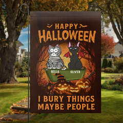 Personalized Halloween Flags – Custom Pet Garden Flags for Home