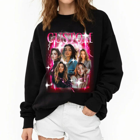 Camiseta de rap pirata vintage personalizada de los 90 - Camiseta retro de hip-hop personalizada - Regalo para novia, familia y amigos