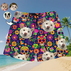 Pantalones cortos hawaianos con cara personalizada: personalizados para la diversión del verano
