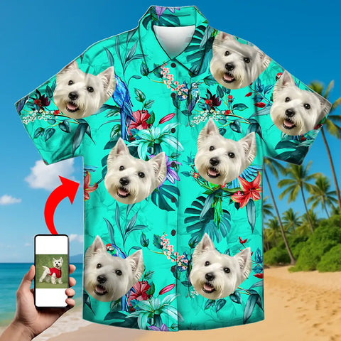 Camisa hawaiana con cara personalizada: un atuendo único para las vacaciones de verano 