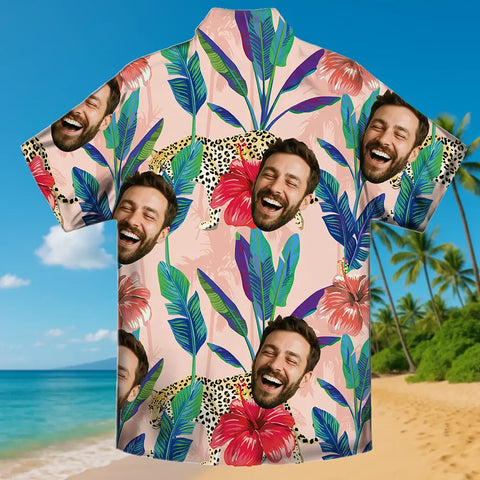 Camiseta tropical personalizada con tu cara: el regalo perfecto para el verano