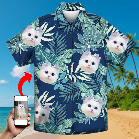 Face on Vacation – Personalized Summer Shirt with Tropical Flair