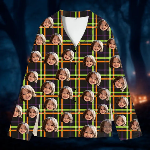 Personalized Halloween Pajamas – Custom Sleepwear with Dog, Cat or Human Face