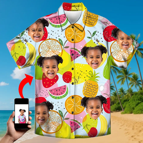 Custom Face Hawaiian Shirt – Personalized Tropical Beachwear