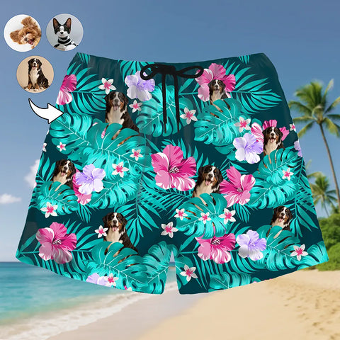 Custom Face Hawaiian Shorts – Add Your Pet, Kid, or Love