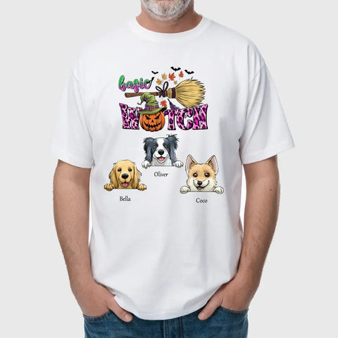 Custom Halloween T-Shirt ，Sweatshirts, Hoodies – Personalized Cute Pet Portrait, Spooky & Fun Design