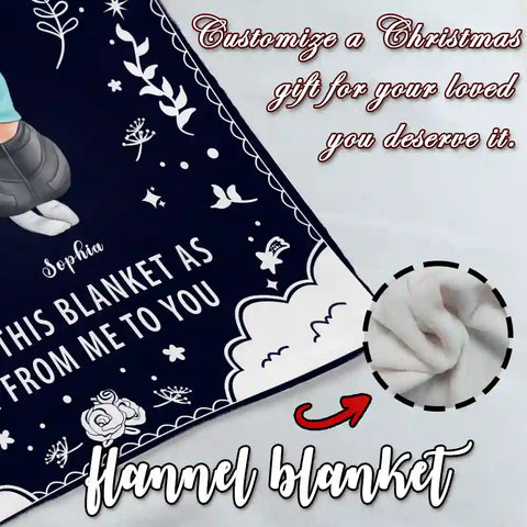 To My Sisters、Besties - Personalized Custom Blanket - Sentimental Gift for Sisters, Birthday, Christmas, Love from Me to You