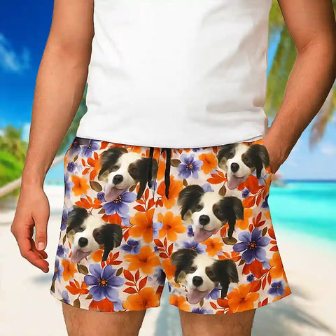 Shorts de playa con foto personalizada: ropa de verano unisex personalizada 