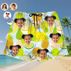 Custom Face Hawaiian Shorts – Personalized Tropical Beachwear