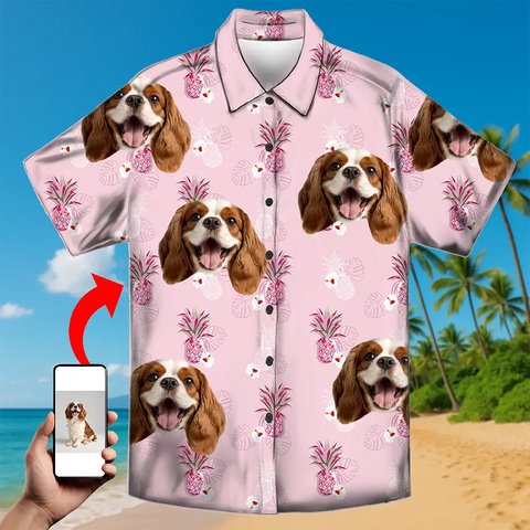 Custom Printed Hawaiian Shirt – Funny Photo Gift for Summer Holidays