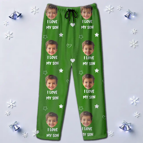 Custom Family Christmas Pajamas – Short Sleeve Flannel Matching Sleepwear