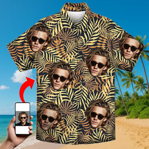 Personalized Tropical Shirt – Your Face, Your Summer Look