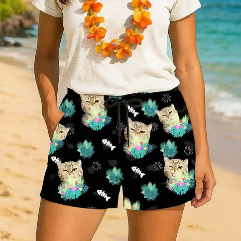 Personalized Tropical Shorts – Custom Photo Print for Summer & Vacations