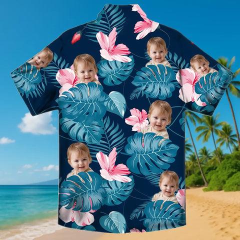 Custom Face Hawaiian Shirt – Personalized Tropical Vacation Shirt