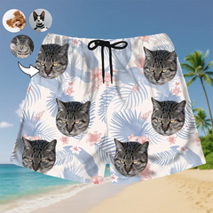 Pantalones cortos hawaianos personalizados con tu foto: un regalo divertido para las vacaciones
