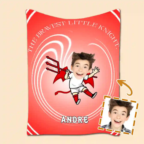 Custom Kids Photo Blanket – Upload Your Child’s Portrait