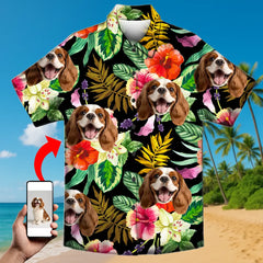 Tu cara en una camisa hawaiana: un divertido atuendo vacacional personalizado 