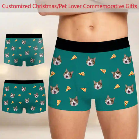 Custom Face Boxer Briefs – Upload Your Photo, Personalized Men’s Underwear with Multiple Patterns