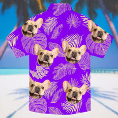 Camisa hawaiana con estampado personalizado: con tu mascota, pareja o tú mismo